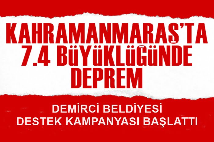 Demirci Belediyesi Destek Kampanyası Başlattı