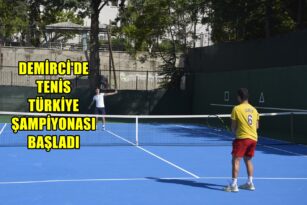 Demirci’de Okul Sporları Tenis Türkiye Şampiyonası