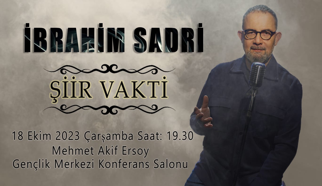 Yazar ve Şair İbrahim Sadri, Çarşamba Akşamı Demirci’de