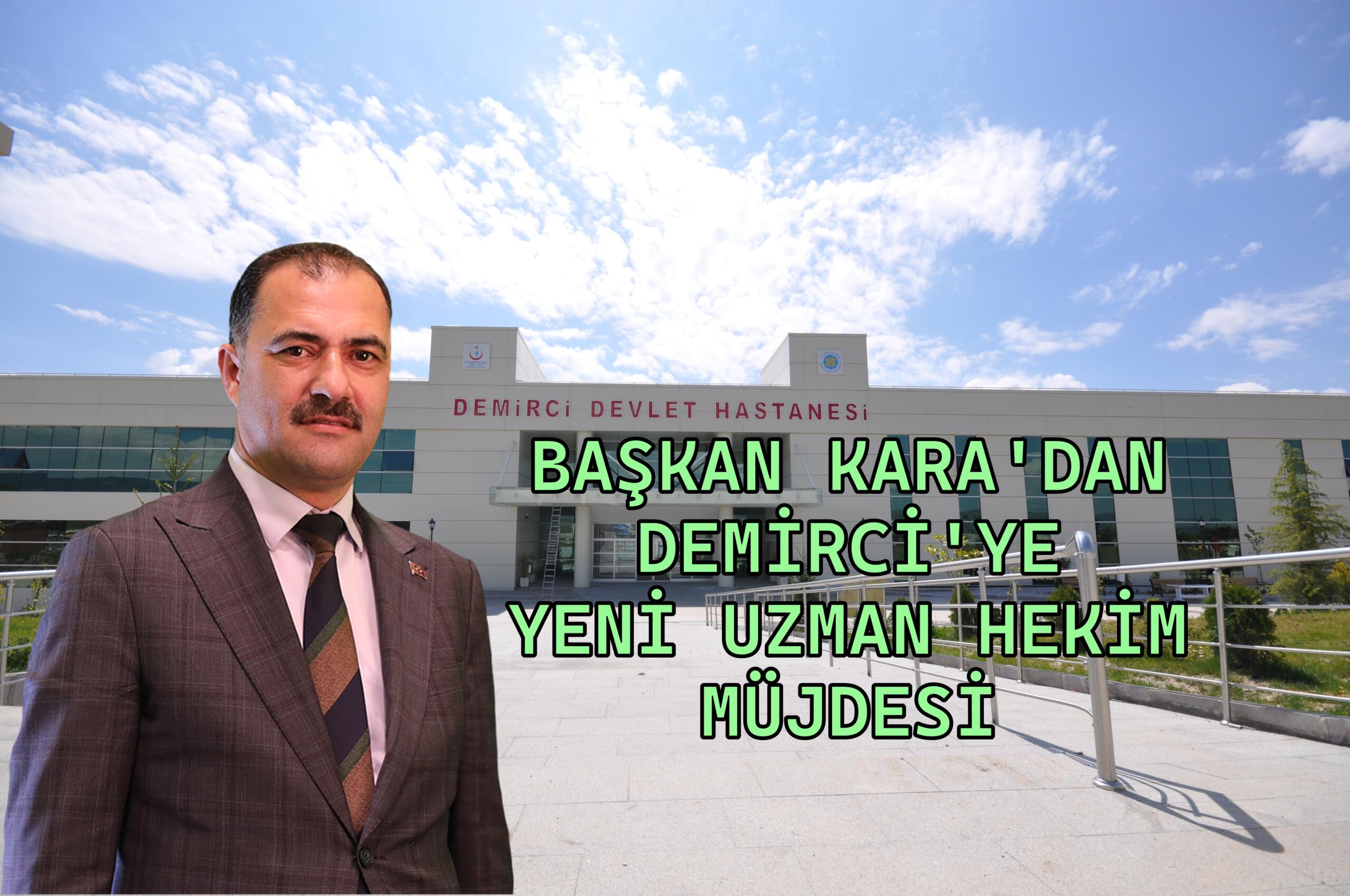 Başkan Kara, Memleketime Hayırlı Olsun, Demirci’mizin Hizmetindeyiz