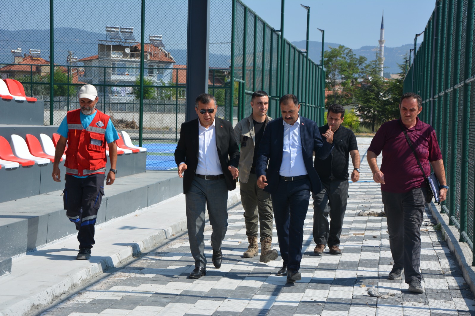 Kaymakam Fatih Bayram ve Başkan Erkan Kara, İlçedeki Yatırımları Yerinde İnceledi.